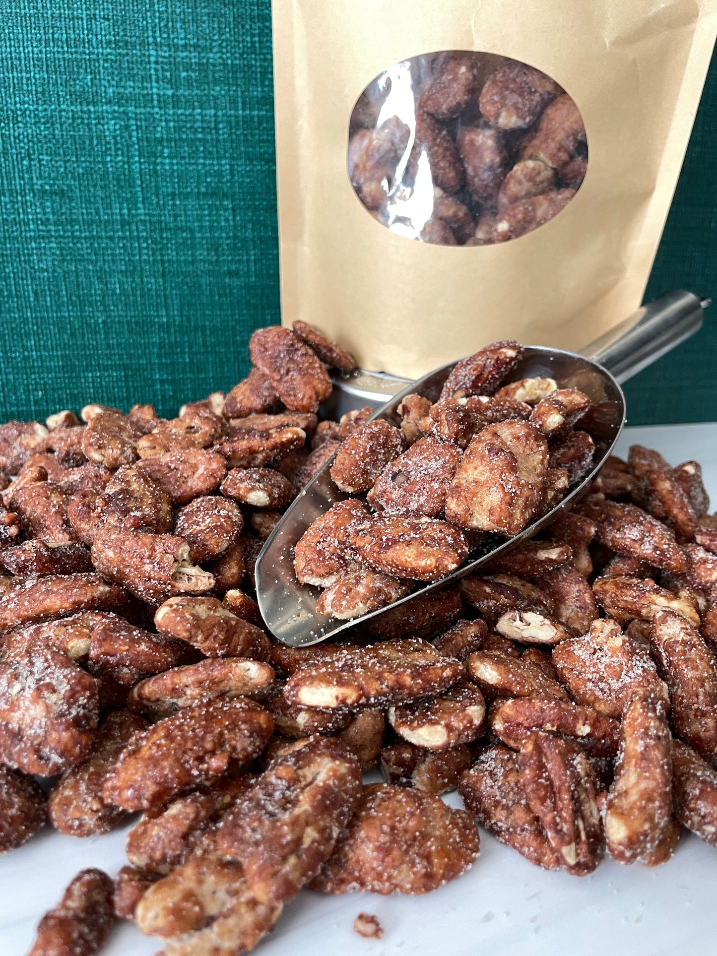 Smoked Candied Pecans